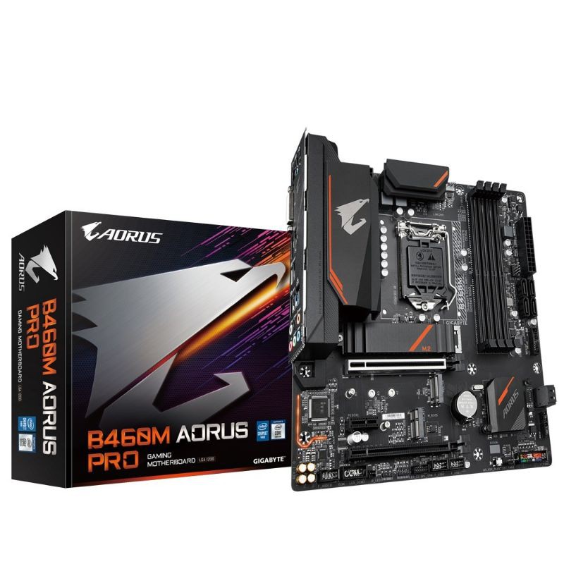 MAINBOARD (เมนบอร์ด) 1200 GIGABYTE B460M AORUS PRO ของใหม่ ประกัน3ปี