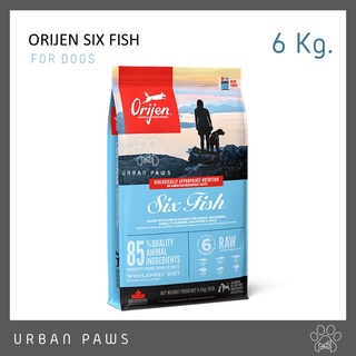 อาหารสุนัข Orijen Six Fish สูตรปลา 6 ชนิด ขนาด 6 kg.