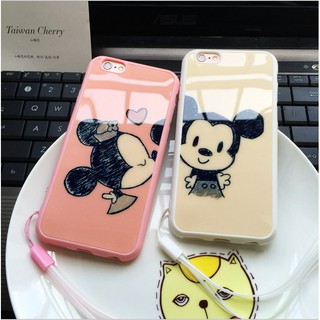 เคสโทรศัพท์มือถือ ลายการ์ตูนมิกกี้ มินนี่ สําหรับ Iphone 5 / 5s / Se Iphone 6 6s 7 8 Plus