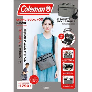 Coleman Brand Book #3 - Grey รุ่นพิเศษจากญี่ปุ่น กระเป๋าสะพายข้าง พร้อมส่ง