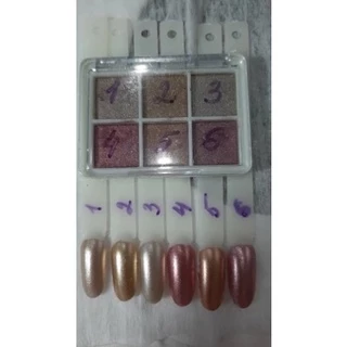🔥6สี ผงขัดเล็บ ผงออโรล่า Aurora Nail Powder Mermaid Mirror