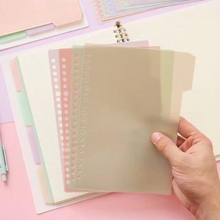 <ใหม่❗️ A6> 🦄แผ่นขั้น พาสเทล A4,A5,B5 4แผ่นคละสี แบบอ่อน สีทึบ parting sheet แผ่นขั้นสมุด