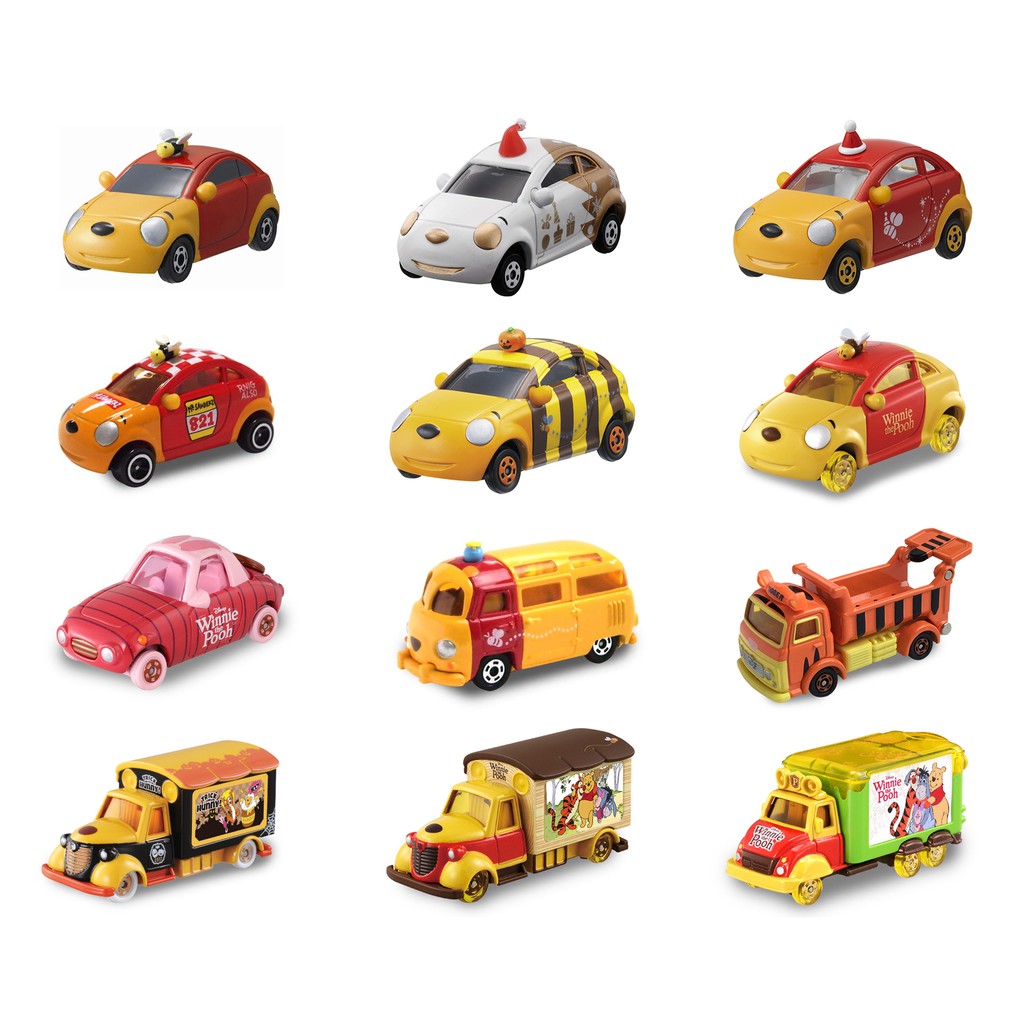 🚗Pooh Tomica Collection - รถเหล็กพูห์