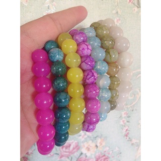 กำไลข้อมือหินอาเกต ขนาด 10 มิล 65 บาท Jadebypk19