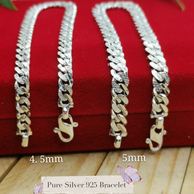 กําไลข้อมือเงิน 925/Gelang Tangan Perak 925