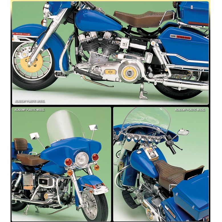 1/10 Harley Davidson Classic Motorcycle in The 7,80's #15501 ACADEMY 