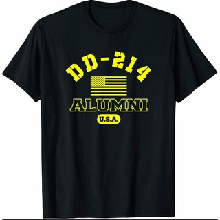 [S-5XL]เสื้อยืด พิมพ์ลาย R3 DD-214 Alumni Military eteran College Soldier สีดํา สไตล์คลาสสิก สําหรับผู้ชาย 741067