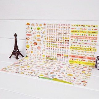 พร้อมส่ง!! Sticker Korea Style สติกเกอร์สไตล์เกาหลี ลายน่ารักๆ 6 ชิ้น