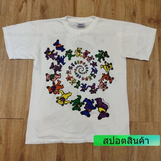 ROUND คอลูกเรือ(หมีวนขาว)GRATEFUL DEAD LIQUID BLUE เสื้อวง เสื้อทัวร์ S-5XL