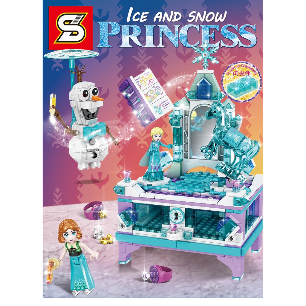 ProudNada Toys ของเล่นเด็ก ตัวต่อ เจ้าหญิง หิมะ (กล่องใหญ่สุดคุ้ม) S PRINCESS ICE AND SNOW 520+PCS S