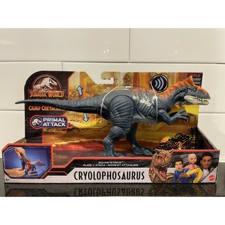 ใหม่ แคมป์ Cryolophosaurus Mattel Jurassic World Park Sound Strike Cretaceous สําหรับตั้งแคมป์