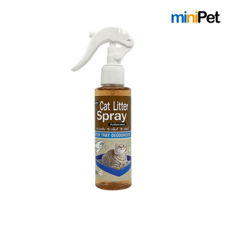 Minipet (มินิเพ็ท) สเปรย์ดับกลิ่นทรายแมว Cat Litter Spray กลิ่นกาแฟ บรรจุ 120 มล.