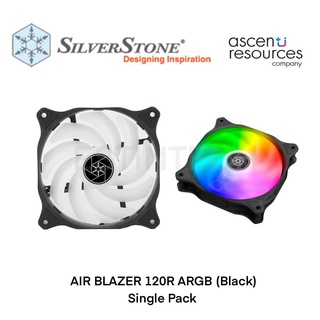 CASE FAN (พัดลมเคสคอมพิวเตอร์) Silverstone AIR BLAZER 120R ARGB (Black) Single Pack ของใหม่ประกัน 1ปี