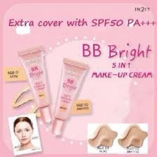 In2It BB Bright 5 in1 Make -up Cream20กรัม