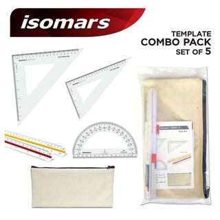 Isomars Set Square Combo ชุดรวมเขียนแบบ 5 ชิ้น TCP10