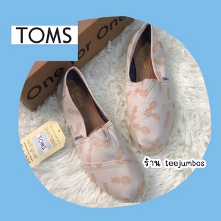 รองเท้า TOMS Original 🌵🍄 สินค้าพร้อมส่ง ลายสัปปะรด 🌸🗽🌵💣🌻