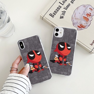 Deadpool เคสไอโฟน 14 pro max iPhone 13 12 11 promax Marvel case 7 8 Plus Se 2020 8พลัส เคส X Xr Xs Max soft cover