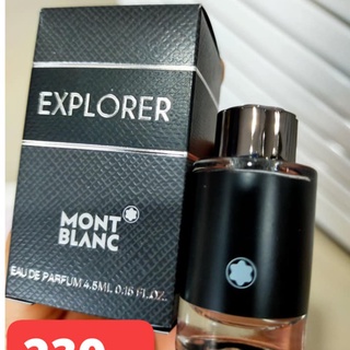 น้ำหอม ของแท้ ล็อตใหม่ 4.5 mL. Montblanc Explorer  น้ำหอมผู้ชายที่ ผสมกลิ่นกายหน้าร้อน เหงื่อยิ่งออก ยิ่งหอม