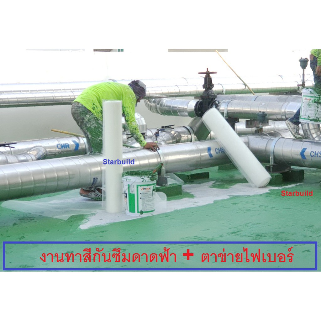 Starbuild ตาข่ายไฟเบอร์เสริมแรง สำหรับงานกันซึม ฉาบกันแตก  นน.60กรัม /ตรม(FIBER GLASS MESH) ขนาด 1เมตร ยาว50,100 เมตร - รูปที่ 3