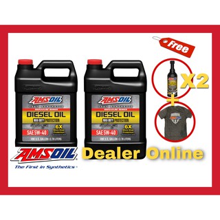 Amsoil Signature Series Max Duty Diesel Oil 6X SAE 5w-40 น้ำมันเครื่องดีเซล สังเคราะห์แท้100%