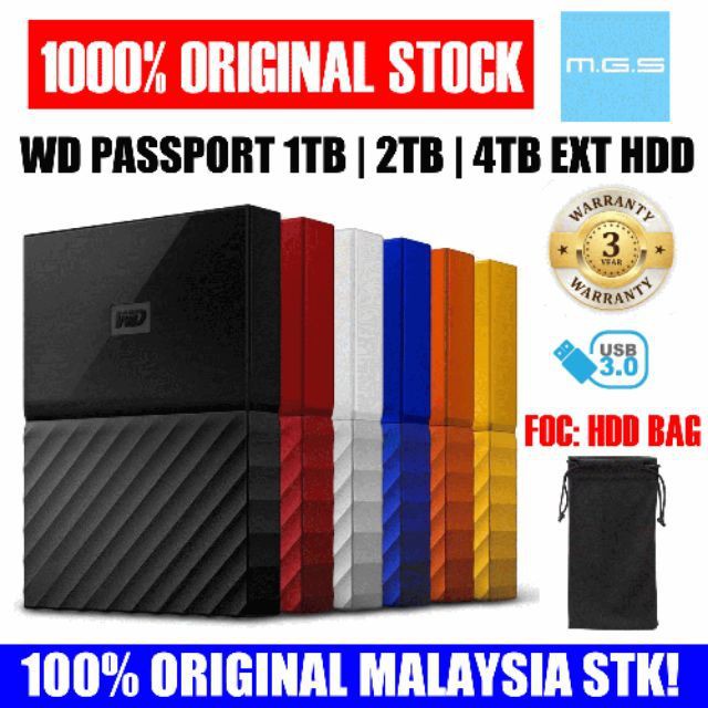 Selling✧WD PASSPORT 1TB/2TB/4TB EXTERNAL USB3.0 HARDDISK - WESTERN DIGITAL SEAGATE TOSHIBA APACER TRANSCEND