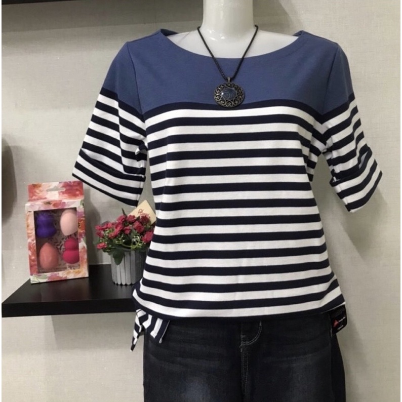 [สหรัฐอเมริกาผลิตภัณฑ์] เสื้อยืดคอกลมกลม - SHORT SLEEVES KAREN SCOTT