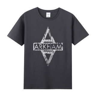 [COD]Retro Arkham Asylum DC พิมพ์ Gotham Batman Joker Clown อุปกรณ์ต่อพ่วงเสื้อผ้าผ้าฝ้ายแขนสั้น T-shirtS-5XL