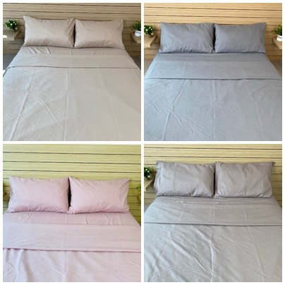 ปลอกผ้านวมย้อมสี แบบเรียบ มีซิป Cotton Silk 800 เส้น กันไรฝุ่น Blue sleep