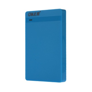 Enclosure 2.5 SATA OKER 2526 (Blue) กล่องสำหรับใส่ HD NB เชื่อมต่อภายนอก