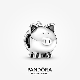 Pandora กระปุกออมสินเงิน s925 รูปหมูน่ารัก เครื่องประดับ Diy p326