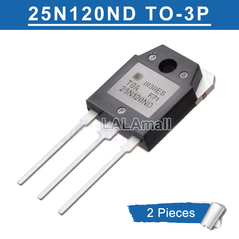 2pcs 25N120ND TO-3P TGA25N120ND TGAN25N120ND 25N120 TO3P 25A/1200V IGBT สําหรับเตาแม่เหล็กไฟฟ้าอินเว