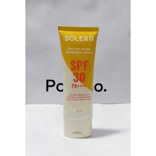 *ลดราคา* SOLERA ANTI-POLLUTION Sunscreen Lotion SPF30 PA++++ 100ml. แท้ใหม่ 100%
