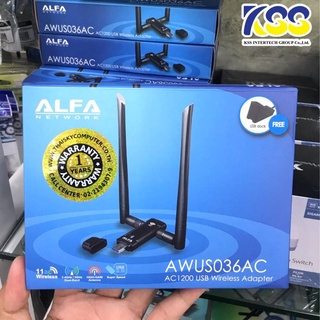 ✨🛒ส่งเร็ว 🚀🚀 Wireless USB Adapter ALFA ( AWUS036AC ) AC1200 High Gain 💥มีสินค้าพร้อมส่ง💥