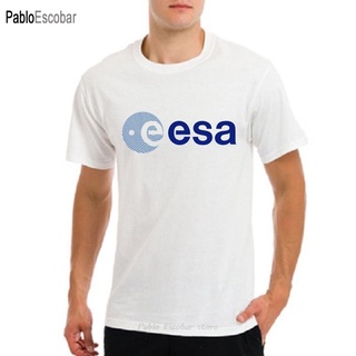 เสื้อยืดวินเทจใหม่ เสื้อยืดลําลอง แขนสั้น พิมพ์ลายอวกาศ Esa Europe สไตล์ยุโรป แฟชั่นสําหรับผู้ชาย 2022S-5XL