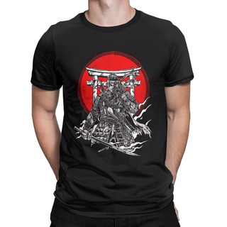 เสื้อยืดแขนสั้น คอกลม ผ้าฝ้าย พิมพ์ลาย Ghost Of Tsushima สไตล์วินเทจ แฟชั่นคลาสสิก สําหรับผู้ชาย