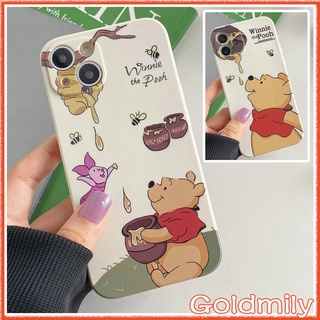 🔥 วินนี่เดอะพูห์เคสไอโฟน ซิลิโคนลายแถบข้างขอบเหลี่ยมสำหรับ เคส iPhone 13 Mini เคสไอโฟน11 7 plus XS เคสไอโฟนSE2 2020 i8plus เคสไอโฟน7พลัส 11 Pro Max Xr เคสไอโฟนxr 13 X i11 เคสไอโฟน13 12 xr เคส I8plus 6 เคสไอโฟนXSMax 8 6s 11 Winnie the Pooh Case