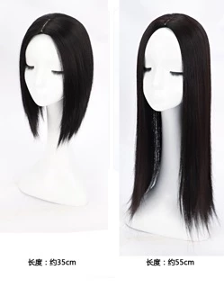 linghongli ปิดผมบาง ทรงแสกกลางไม่มีหน้าม้า ปิดหัวล้าน ปิดหงอก ยาวZFK-35/55CM