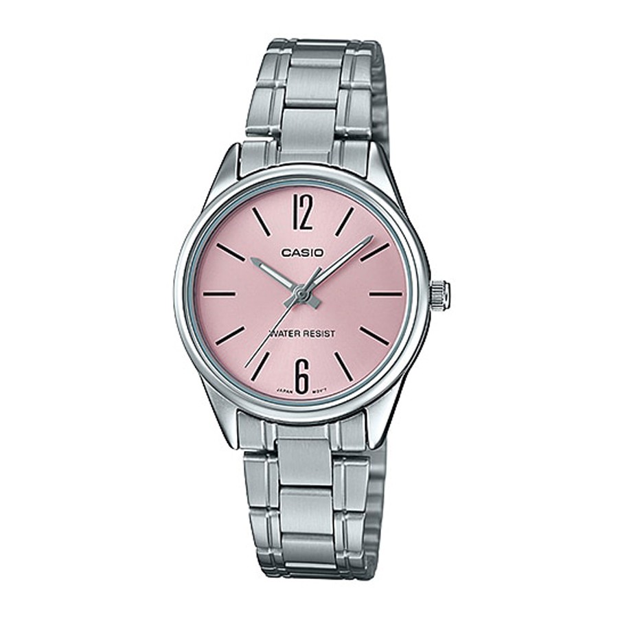Casio Standard นาฬิกาข้อมือผู้หญิง สายสเตนเลส รุ่น LTP-V005D,LTP-V005D-4B - สีเงิน
