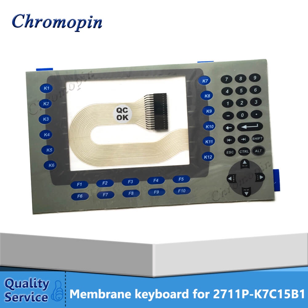 YTH เมมเบรนคีย์บอร์ดสําหรับ AB 2711P-K7C15B1 2711P-K7C15B2 2711P-K7C15D1 2711P-K7C15D2 แผงดู Plus 70