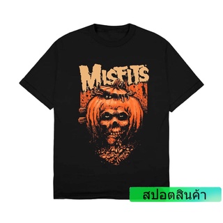 Rockerstar เสื้อยืด ลายฟักทอง Misfits Godmachine