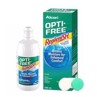 Alcon Opti-Free Replenish อัลคอน ออพติ-ฟรี รีเพลนิช น้ำยาล้างคอนแทคเลนส์ น้ำยาแช่ คอนแทคเลนส์ ขนาด 300 ml 11353