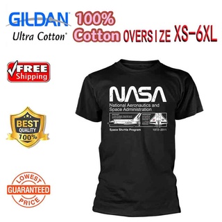 Diytshirtmensnew [Xs-6Xl] เสื้อยืดผ้าฝ้ายแขนสั้นพิมพ์ลาย Nasa Space Shuttle Program แฟชั่นผู้ชาย