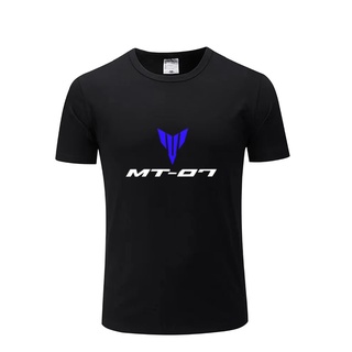 เสื้อยืดแขนสั้น คอกลม ผ้าฝ้าย สําหรับผู้ชาย Yamaha MT-07 mt07 mt07 38514