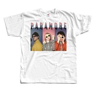 T-shirt เสื้อยืด พิมพ์ลายโปสเตอร์วงร็อค Paramore V2 Pop Hayley Williams สําหรับผู้ชาย S-5XL