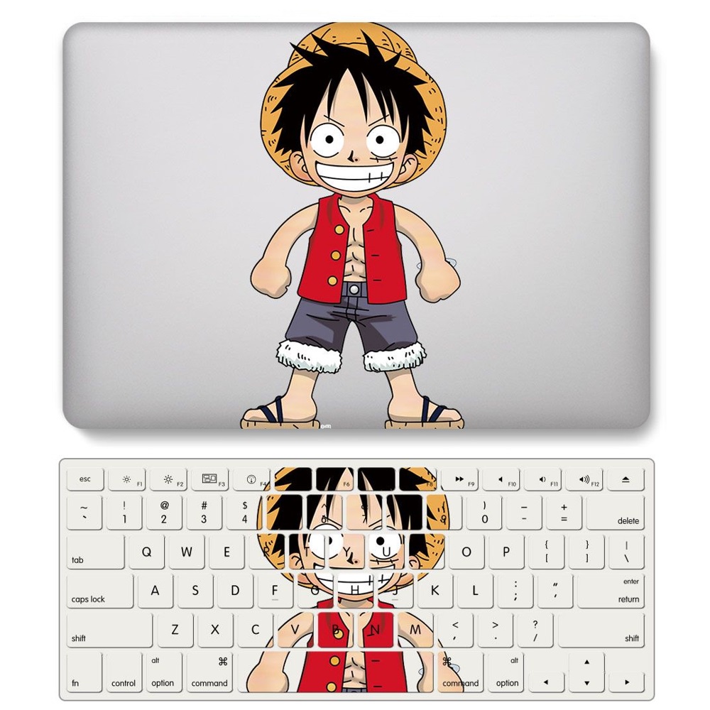 การ์ตูนอะนิเมะ Naruto One Piece Luffy Design CASE สําหรับ MacBk ใหม่ Pro Air 13 TouchBar ปลอก M1 M2 ชิป 2024 รุ่น