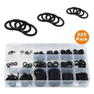 ยาง โอริง 225pcs O-Ring Assortment Kit 18 Sizes (พร้อมกล่อง) ทนทานต่อการกัดกร่อน สินค้าแนะนำ ส่งฟรี ส่งไว มีบริการเก็บเง