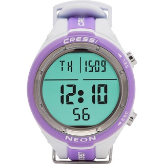 Decathlon CRESSI คอมพิวเตอร์ดำน้ำรุ่น NEON (สีขาว/ม่วง Lilac)