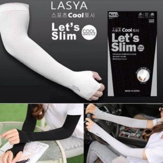 พร้อมส่ง!! ปลอกแขนกันUV ปลอกแขนกันแดด lets slim มีแพคเกจใส่ตามรูปเลยนะคะ ***สีดำ เป็นเนื้อผ้าดำล้วน ไม่มีปั้มข้อความใดๆ