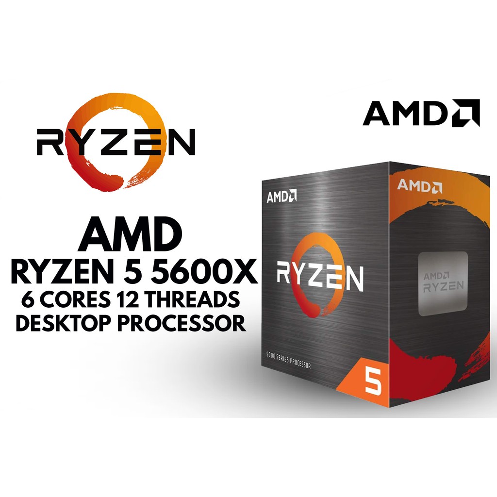 [ถูกสุดๆ] CPU (ซีพียู) AMD AM4 RYZEN 5 5600X 3.70 GHz รับประกัน 3 ปี