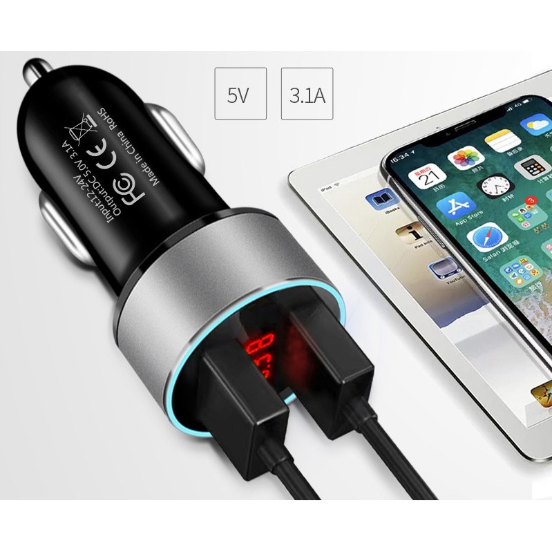 ที่ชาร์จในรถ, ชาร์จโทรศัพท์มือถือ, ที่ชาร์จในรถ USB , Super Charger ชาร์จเร็ว Aukey